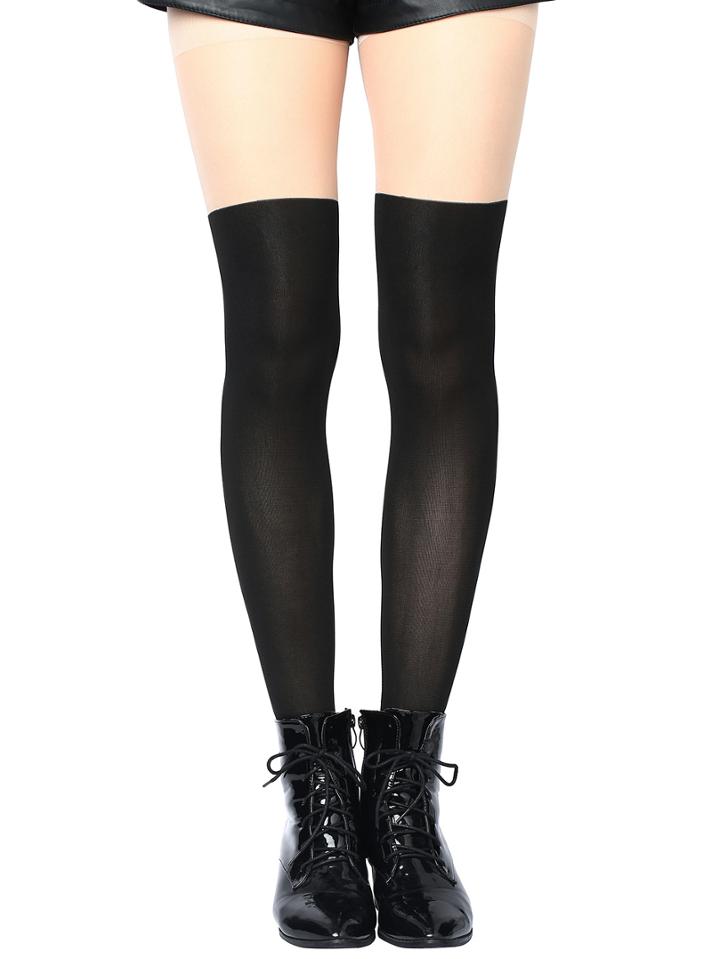 Romwe Color-block Tights