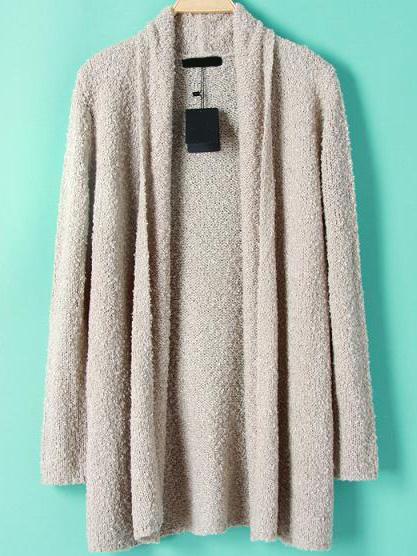 Romwe Long Sleeve Loose Cardigan