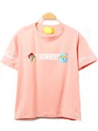 Romwe Pink Short Sleeve Print T-shirt