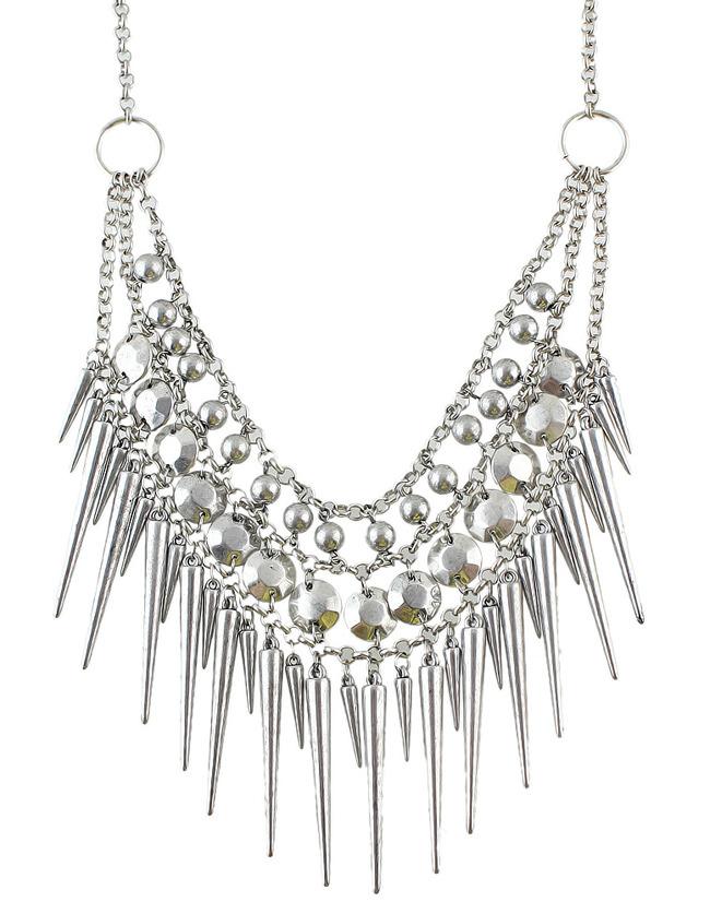 Romwe Steampunk Spike Collar Necklace