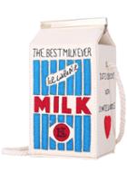 Romwe White Milk Cartons Shoulder Bag