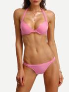 Romwe Halter Strappy Bikini Set