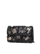 Romwe Metal Detail Quilted Chain Bag