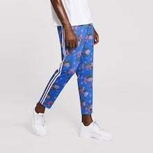 Romwe Guys Striped Tape Side Drawstring Waist Tropical Pants