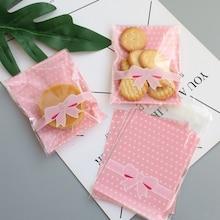 Romwe Bow & Dot Print Packaging Bag 100pcs