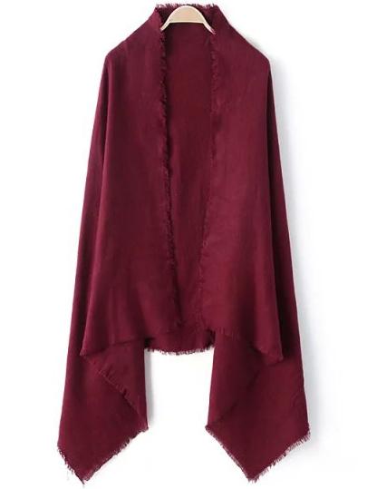 Romwe Women Frayed Scarf