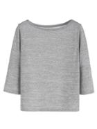 Romwe Light Grey Casual T-shirt