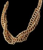 Romwe Gold Double Layers Chain Necklace