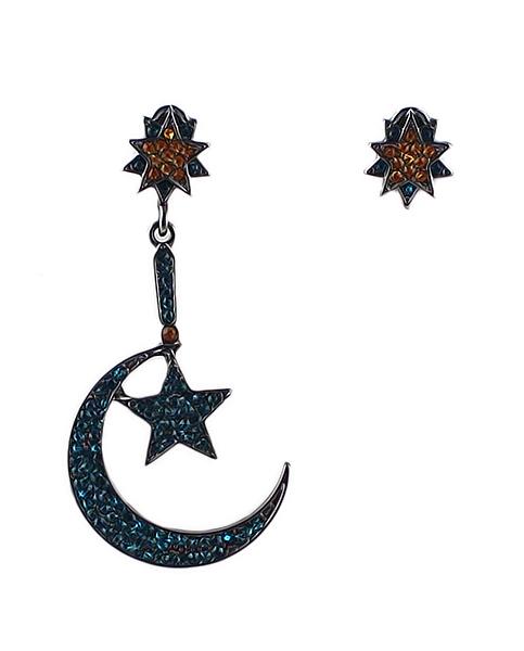 Romwe Moon & Star Jew Earring