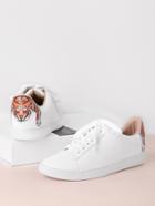 Romwe Tiger Patch Back Lace Up Sneakers
