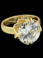 Romwe Gold Diamond Fashion Ring