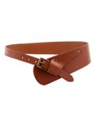 Romwe Brown Faux Leather Buckled Stylish Wrap Belt