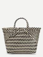 Romwe Two Tone Striped Design Tote Bag