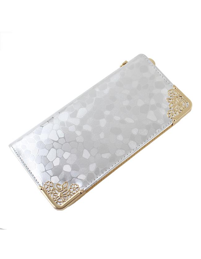 Romwe Silver Wallet For Evening Party