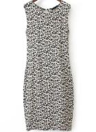 Romwe Sleeveless Leopard Slim Dress