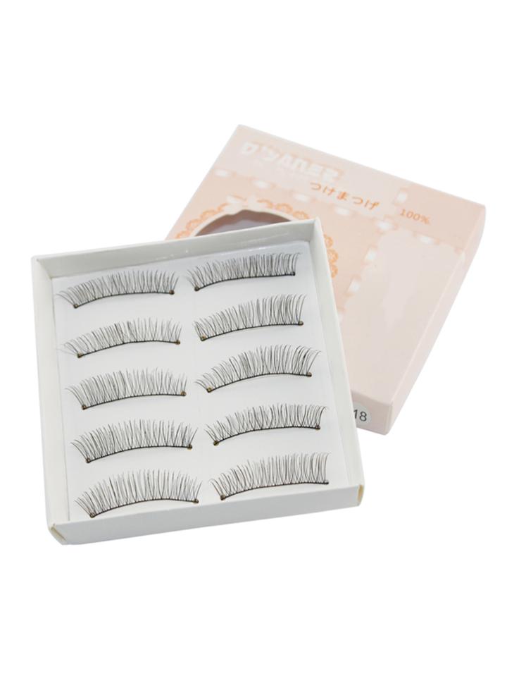 Romwe Slender False Eyelashes Set