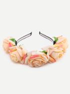 Romwe Champagne Flower Cute Headband