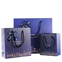 Romwe Flower Printed Paper Bag 3pcs