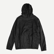 Romwe Men Contrast Tape Hooded Jacket
