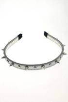 Romwe Curved Splicing Pu Cone-shaped Stud Hairpin