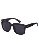 Romwe Black-sand Lenses Oversized Square Sunglasses