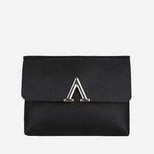 Romwe V Cut Flap Crossbody Bag
