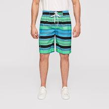 Romwe Guys Lace Up Pocket Side Striped Shorts