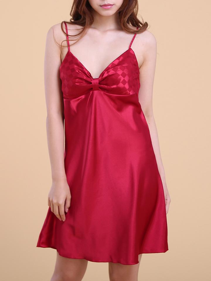 Romwe Satin Cami Night Dress
