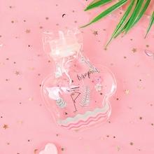 Romwe Flamingo Print Clear Hot Water Bag