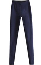 Romwe Slim Pencil Navy Legging
