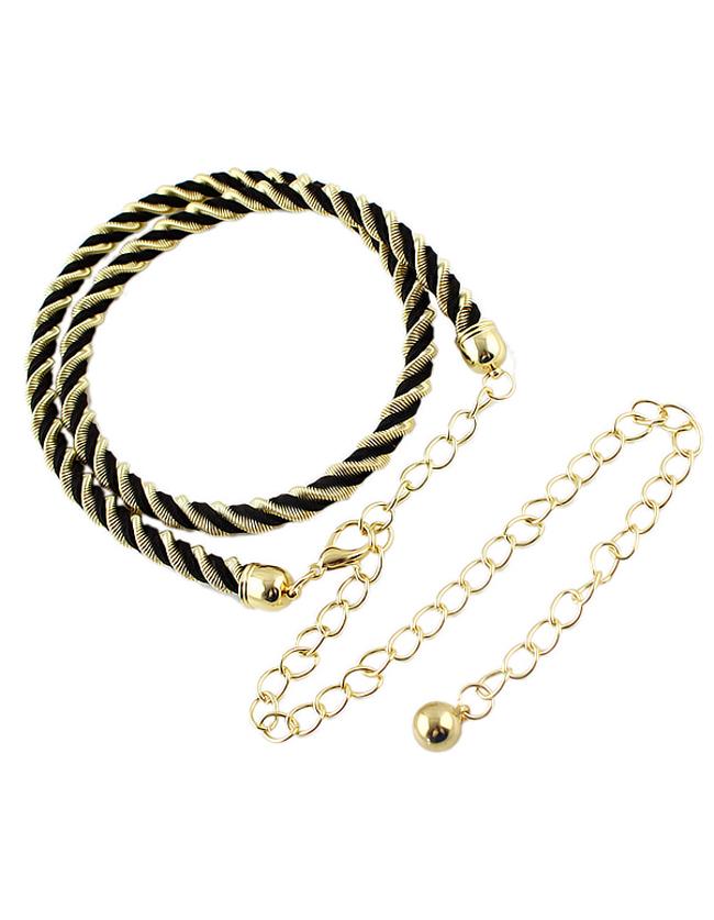 Romwe Fashion Style Alloy Thin And Long Women Dressy Waist Belt