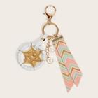 Romwe Braided Star & Letter Pendant Bag Accessory