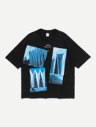 Romwe Men Loose Fit Architecture Detail Graphic T-shirt