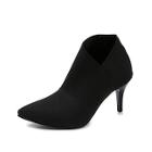 Romwe Pointed Toe Ankle Boots