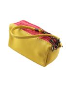 Romwe Yellow Pu Leather Casual Clutch Bag