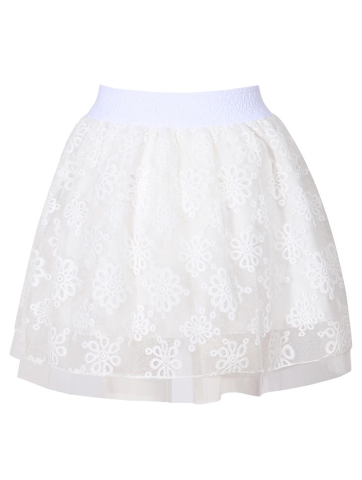 Romwe Sheer Mesh Flare Skirt
