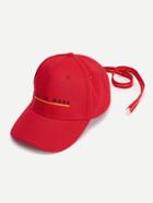 Romwe Slogan Embroidered Baseball Cap