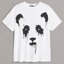Romwe Guys Animal Print Top