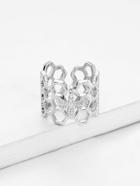 Romwe Bee Detail Hollow Ring