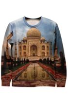 Romwe Taj Mahal Print Cool Sweatshirt