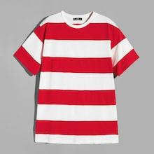 Romwe Guys Two-tone Wide Stripe T-shirt