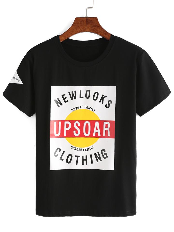 Romwe Graphic Print T-shirt