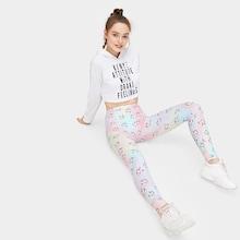 Romwe Cartoon Print Leggings