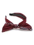 Romwe Geometric Print Bow Tie Headband