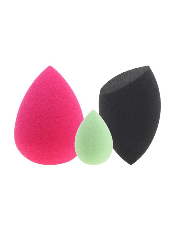 Romwe Multicolor Makeup Powder Puff Set 3pcs