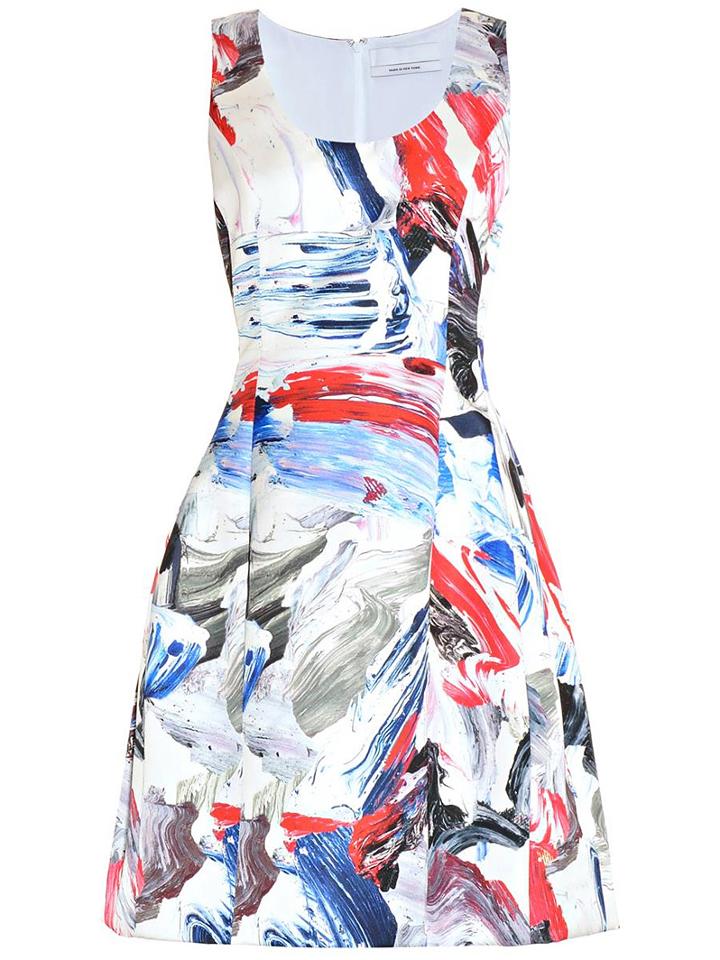 Romwe Multicolor Sleeveless Floral Print Dress