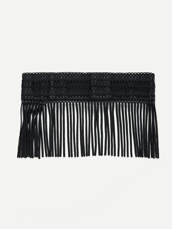 Romwe Fringe Elastic Belt
