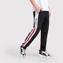 Romwe Guys Contrast Tape Side Drawstring Waist Pants