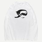 Romwe Men Gesture & Cat Print Tee