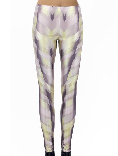 Romwe Multicolor Slim Striped Legging